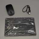 TECURS Bluetooth Keyboard and Mouse Combo for iPad - Rechargeable Wireless Keyboard & Mouse with 7-Color Backlit Compatible with iPad 10th/9th/8th Gen, iPad Pro/Air/Mini, iPhone15/14/13 Pro, Black