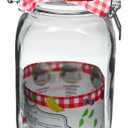 Airtight Glass Container with Clip Lid, Set Of 2
