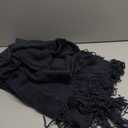 BOURINA Navy Throw Blanket 50x60 Inches Throw Textured Solid Soft Sofa Throw Couch Cover Knitted Decorative Blanket