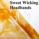 Huachi Women's Headbands Yoga Workout Exercise Headbands for Women Cute Elastic Hair Bands for Womens Hair Tie Dye Bandeau Headband Sweatbands