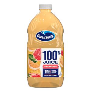 Ocean Spray Juice, 100% Grapefruit, 60 Ounce (Pack of 8), BBD 12 AUG 2026