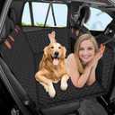 Truck Back Seat Extender for Dogs  Waterproof Full Size Pickup Pet Seat Cover with Door Protection, Hard Bottom Holds 400 lbs Dog Hammock for F150, RAM 1500 & More