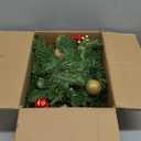 Christmas Garland with Lights, 9FT Prelit Christmas Garland Battery Operated Christmas Wreath with Pine Cones, Red Berries, Artificial Xmas Garland for Mantle, Fireplace, Stairs, Outdoor Decorations (Green)