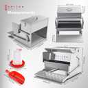 Automatic Chicken Feeder-Chicken Coop Accessories 40 lbs Treadle Chicken Feeders No Waste Steel Poultry Feeder Rodent Proof Weatherproof Comederos para Gallinas Supports 8-13 Chickens 12 Day