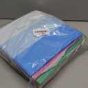 6 Pcs Fabric Storage Cubes Bins with Metal Handle 11 Inch Macaron Colored Striped Style Collapsible Bins Cube Storage Organizer for Clothes Books Kids Room Closet and Toys