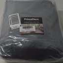 PrinceDeco Velvet Couch Cover Loveseat Covers for 2 Cushion Couch 3 Piece Sofa Covers for Dogs Washable Loveseat Covers Width Up to 72 Inch No Slip Stretch Sofa Slipcover(Medium, Stone Blue)