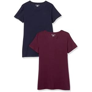 Amazon Essentials Women's Regular-Fit Short-Sleeve Crewneck T-Shirt, Multipacks XXL