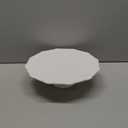 BPFY 10 Inch White Ceramic Cake Stand (Holds 10 Inch Cake), Decorative Cupcake Stand, Dessert Display Plates for Snacks and Cookies, Baby Shower, Birthday, Wedding Party Decor