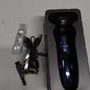 Electric Razor for Men, Mens Shaver for Wet Dry Beard/Sideburns/, Cordless Electric Shavers for Men Floating Head Replaceable Blades, IPX7 Waterproof Travel Kit (Blue)