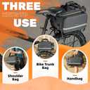 35L Bike Storage Bag Double Side Pannier Bags,Waterproof Cargo Rack Pack Saddle Bag Shoulder Bags with Rain Cover for Riding ,Multi-function Bicycle Rear Seat Trunk Panniers Pouch Cycling Accessories