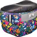 Remobia Hicol Kids Bike Basket,Durable Front Frame Bicycle & Scooter Basket Bag,Waterproof Fabric Bicycle Handlebar Bag for Boys, Girls, Toddlers with Zipper Mesh Lip(Flower)