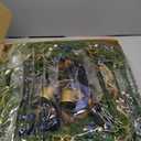 24 Inch Pre-Lit Norfolk Pine Christmas Wreath for Front Door, Artificial Plants Green Christmas Wreath with Lights, Velvet Ribbon, Natural Berries, Pinecones and Bells, Lighted Door Wreath