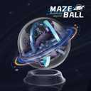 Maze Ball, 3D Interactive Maze Sphere Game (6.77) with 158 Obstacles Labyrinth Puzzle Ball Kids Education Toys Magical Brain Teasers Boy Gifts, 6.5 inches x 6.77 inches x 0.1 inches