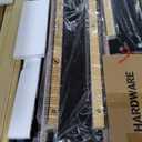 VECELO Full Bed Frame with Upholstered Wingback Headboard, Heavy-Duty Platform Bedframe with Charging Station & Side Pockets, No Box Spring Needed, Beige