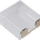 dohobby Gold Color Sticky Note Holder Acrylic Clear Post Note Holder Memo Pad Holder Dispenser Organizer Accessories for Office Home