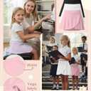 3 Pack Girl's Ballet Skirts | Ballet Skirts, Toddler, Wrap, Dance, Ballerina Dress, Cross over, Pull on, Elastic Waist, Yoga, 2-12 Years (White)