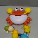 Baby Bath Toys for Toddlers, Crab Bath Bubble Maker with 12 Songs, 3 Pack Wind-up Pool Toys for Kid, Bathtub Toys As Birthday Gift for Boys Girls