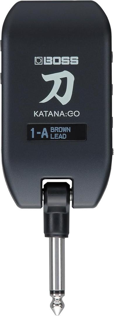 BOSS KATANA:GO | Personal Headphone Amplifier for Guitar & Bass | Ready-To-Play Sounds from Stage-Class Katana Amps | Advanced Spatial Technology | Edit Tones & Stream Backing Music via Bluetooth
