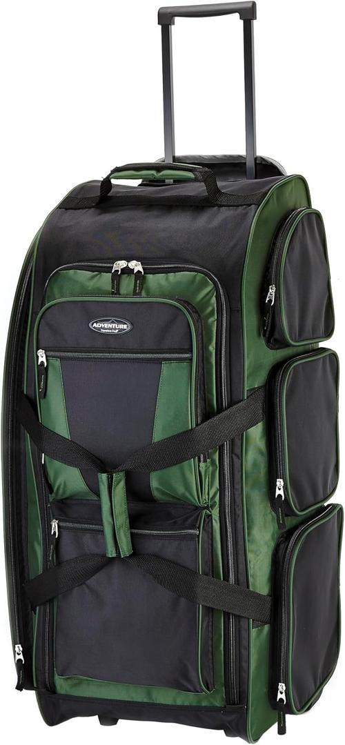 Travelers Club 30" Xpedition Rolling Duffel Bag, Forest Green