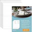 MaxGear Printable Place Cards, 160Pcs Blank Name Cards for Table Setting, 2" x 3.5" Tent Card for Laser/Inkjet Printers, Seating & Place Setting Card for Events