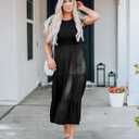 BTFBM Women Casual Short Sleeve Crew Neck Summer Dress Bohemian Floral Printed Flowy Maxi Dresses Tiered Cocktail Dress (Black, XXL)