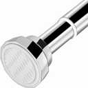 Shower Curtain Rod 28-51 Inches, Shower Tension Rods for Bathroom, Adjustable Curtain Rods No Drilling for Windows, Spring Tension Curtain Rod Rod for Closet, Easy Install, Non Slip, Stainless Steel