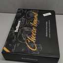 Charcuterie Board with Lid and Handle, Portable Bamboo Snackle Box, Build-a-Board Cutting with Compartments for Charcuterie Snacks Parties,Travel,Picnics, Ideal Gift (White) (15.2"L x 11.3"W)