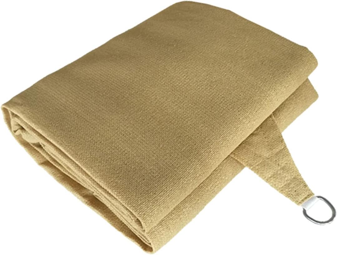 Shade Cloth Shade Canopy Rectangle Sun Protection with Grommets for Pergola Patio Backyard Conservatory Garden, Beige,19Sizes (Color : Beige, Size : 3x4m)