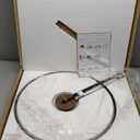 Modern Wall Clock Large Wall Clocks with Walnut Dial Silent Non-Ticking for Living Room Home Decor Bedroom Kitchen Office (Black)