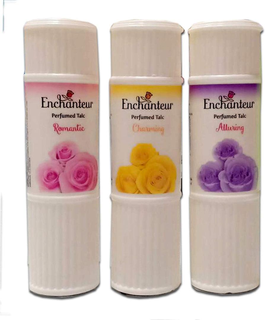 Enchanteur Perfumed Body Talcum Powder Charming, Romantic & Alluring Scent (Pack of 3 X 50 g.) by naveenana shop