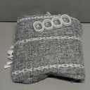 MitoVilla Dark Grey Boho Shower Curtains for Modern Farmhouse Bathroom Decor, Country Thick Polyester Linen Fabric Shower Curtain, Rustic Tassel Cloth Shower Curtain, 72 x 72, Charcoal Grey