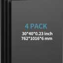 4 Pack Foam Board 30"x40", 0.23 Inch Thickness Black Poster Board, Double-Sided Acid-Free Foam Core Board, Large Lightweight Polystyrene Mat Board for Painting, Display, Craft & School Projects