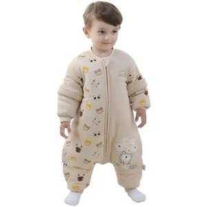 Mosebears Baby Sleep Sack with Legs,Cotton Baby Sleep Sack for Toddler Thicken 2.5 TOG, Size 90