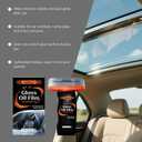 2PC Glass Oil Film Remover for Car, Automotive Glass Cleaner for Oil Residue & Road Grime, Improves Visibility & Safe Driving