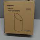 SUNVIE 2 Pack Uplighting Indoor Floor Can Light, 5W Up Lights with 2700K LED GU10 Bulbs, Uplights Floor Spot Lights Indoor for Home Accent Lighting, 5.9 FT Plug Cord & Foot Switch (White)