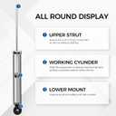 PAROD 2PCS 5611 Rear Struts Shock Absorber fit for 2006-2013 Audi A3, A3 Quattro, 09-2017 VW CC, 06-2014 GTI, 10-2014 Golf, 05-2014 Jetta, 06-2010 Passat, 09-2010 CC, 2008 R32, 06-2009 Rabbit