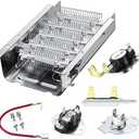 Dryer Heating Element Kit for Kenmore Series 70, 80 and 500, Replacement for Amana NED4655EW1/ NED4600YQ1/ NED4655EW0/ NED4600YQ0, Dryers.