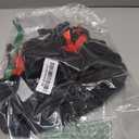 Lilosy Sexy Stocking Garter Belt Bows Floral Lace Babydoll Corset Push Up Teddy Lingerie Set with Panty (XX-Large, Black and Red)