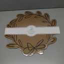 Santa Barbara Design Studio Disposable Placemats - Set of 24 Die-Cut Kraft Paper Table Mats, 17" x 16", Wreath-Shaped