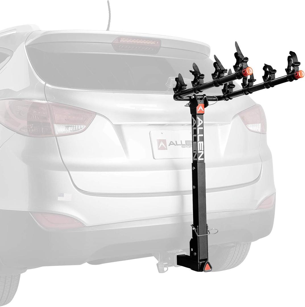 Allen Sports Deluxe Quick Install 4-Bike Hitch Rack, Model 1540RR , Black