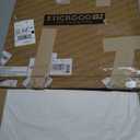 STICKGOO Smooth Drop Ceiling Tiles 2ft x 2ft, PVC Ceiling Tile 24 x 24in - Waterproof, Fire-Rated to Prevent Breakage - Package of 12 Tiles Cover 48 Sq. Ft, White