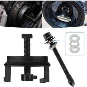 For GM 25264 Harmonic Balancer Puller and LS Harmonic Balancer Installation Tool 1997-UP V8 LS1 LS2 LS3 LS4 LSX LSA LS6 LQ4 LQ9, Crank Pulley Puller and Insatller Set for GM LS LT Engines