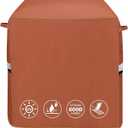 QuliMetal 7113 Grill Cover for Weber Q100 Q120 Q1000 Q1200 Q200 Q220 Q2000 Q2200 Q2400 Q2800N+ Series Gas Grills, 600D Waterproof Fade Resistant BBQ Gas Grill Cover, Brown (32")