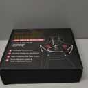 Cordless Red Light Therapy for Neck & Shoulder Relief, 118pcs LED Red Light Therapy Pad with Massage for Back, 660nm 850nm Wearable Heating Wrap for Body Muscle Relax, 5000mAh Rechargeable, Auto Timer (Black)