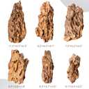 6.1-8.1 Inches Natural Dragon Stone, 6 PCS Large Aquarium Rocks for Aquascaping, Terrariums, Reptile Tanks & Aquarium Dcor