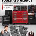 2 x 12 Pack of Magnetic Tool Box Labels, 2026 New Upgrade Magnetic Toolbox Drawer Labels, Custom Premium Magnetics Toolbox Label Accessories for Tool Organization, for Mechanic, Hobbyist, DIY Enthusiast