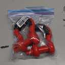 Shackles 3/4" (2 PACK) LIBERRWAY D ring Shackle Rugged Unbreakable 28.5 Ton (57,000 Lbs) Maximum Break Strength with 7/8'' Pin Bow Screw Heavy Duty D Ring for Vehicle Recovery, Red