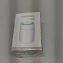 Portable Mini Humidifier, 180ml USB Cool Mist Small Humidifiers for Bedroom, Personal Desktop Humidification for Car Office Travel & Indoor Plants(White Grey)