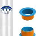 1-Pack 18" Stretch Wrap Rolls - 80 Gauge Industrial Strength Clear Film, 1200ft Length with Plastic Handle Option - Heavy Duty Self-Adhering for Moving, Shipping, Pallet Packing