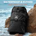 HEETA Dry Bags Waterproof Backpack 40L for Men & Women, Roll Top Heavy Duty Cushioned Hiking Backpack for Kayaking Boating Paddle Boarding Fishing Travel Camping Beach Vacation Cruise Ship Essentials